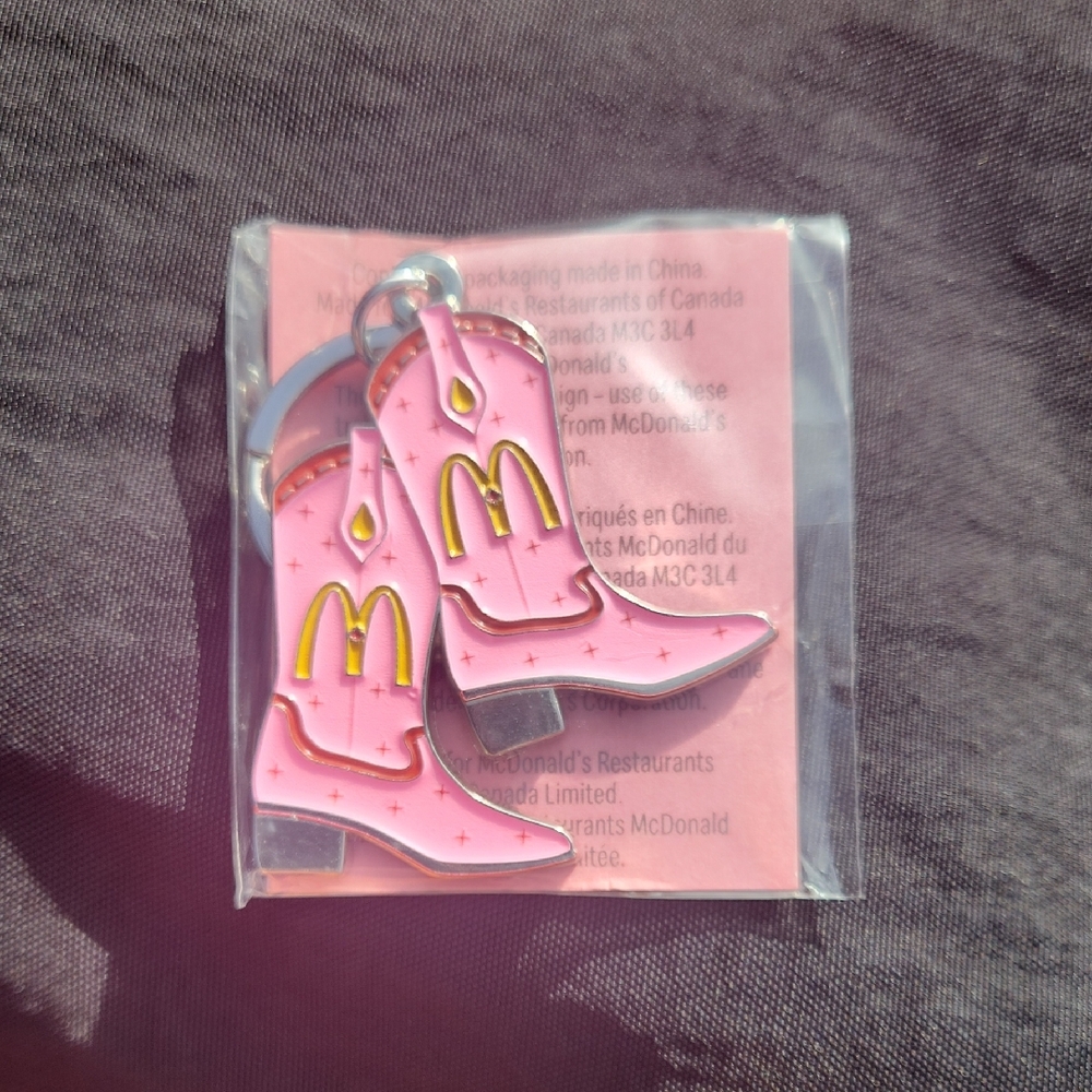 Shania Twain Pink Cowgirl Boot Keychain - Mcdonald's